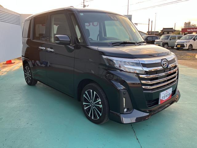 トールカスタムＧ　ターボ両側パワスラドア　衝突回避支援ブレーキ機能　ＬＫＡ　ＬＥＤライト　Ｉ−ＳＴＯＰ　電動格納ミラー　キーフリーシステム　ワンオーナー　アルミ　禁煙車　ターボエンジン　盗難防止システム　記録簿　スマートキー（山口県）の中古車