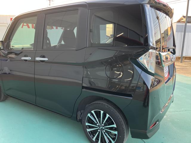 トールカスタムＧ　ターボ両側パワスラドア　衝突回避支援ブレーキ機能　ＬＫＡ　ＬＥＤライト　Ｉ−ＳＴＯＰ　電動格納ミラー　キーフリーシステム　ワンオーナー　アルミ　禁煙車　ターボエンジン　盗難防止システム　記録簿　スマートキー（山口県）の中古車