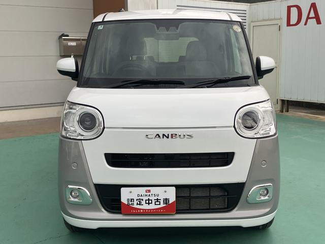 ムーヴキャンバスストライプスＧアイドルストップ　セキュリティアラーム　スマートキープッシュスタート　キーフリーキー　ＬＥＤライト　車線逸脱警報　Ｗエアバッグ　運転席エアバック　オートハイビーム　ＡＢＳ　安全ボディ　両Ｐドア（山口県）の中古車