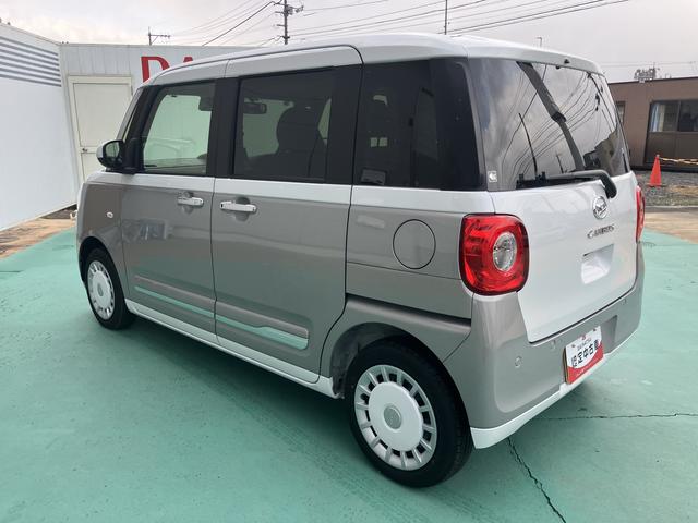 ムーヴキャンバスストライプスＧアイドルストップ　セキュリティアラーム　スマートキープッシュスタート　キーフリーキー　ＬＥＤライト　車線逸脱警報　Ｗエアバッグ　運転席エアバック　オートハイビーム　ＡＢＳ　安全ボディ　両Ｐドア（山口県）の中古車