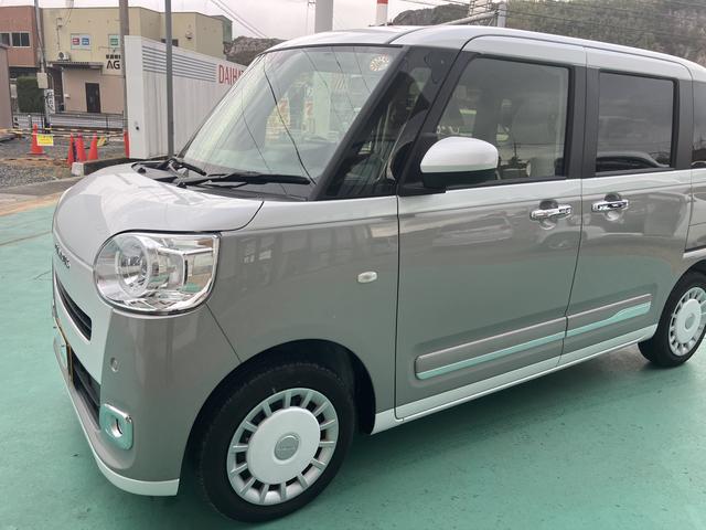 ムーヴキャンバスストライプスＧアイドルストップ　セキュリティアラーム　スマートキープッシュスタート　キーフリーキー　ＬＥＤライト　車線逸脱警報　Ｗエアバッグ　運転席エアバック　オートハイビーム　ＡＢＳ　安全ボディ　両Ｐドア（山口県）の中古車