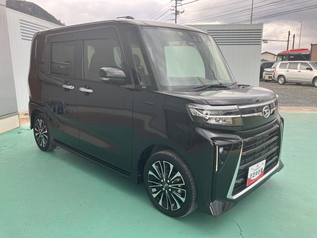 タントカスタムＲＳ両側パワスライドドア　レーンキープＡ　ＩＳＴＯＰ　オートミラー　オートＬＥＤ　ターボエンジン　ナビ付き　ＬＥＤライト　１オーナー　キーフリー　セキュリティ　安全ボディー　アルミホイール　ＡＢＳ（山口県）の中古車