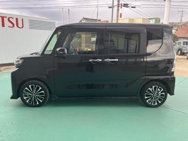 タントカスタムＲＳ両側パワスライドドア　レーンキープＡ　ＩＳＴＯＰ　オートミラー　オートＬＥＤ　ターボエンジン　ナビ付き　ＬＥＤライト　１オーナー　キーフリー　セキュリティ　安全ボディー　アルミホイール　ＡＢＳ（山口県）の中古車