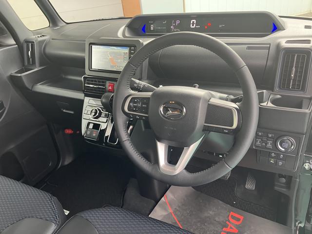 タントカスタムＲＳ両側パワスライドドア　レーンキープＡ　ＩＳＴＯＰ　オートミラー　オートＬＥＤ　ターボエンジン　ナビ付き　ＬＥＤライト　１オーナー　キーフリー　セキュリティ　安全ボディー　アルミホイール　ＡＢＳ（山口県）の中古車