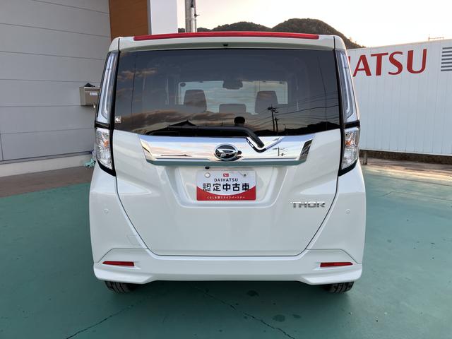 トールカスタムＧ　ターボ両側パワスラドア　衝突回避支援ブレーキ機能　ＬＫＡ　ＬＥＤライト　Ｉ−ＳＴＯＰ　電動格納ミラー　ＴＶ　キーフリーシステム　アルミ　オートライト　ターボエンジン　盗難防止システム　スマートキー　ＡＢＳ（山口県）の中古車