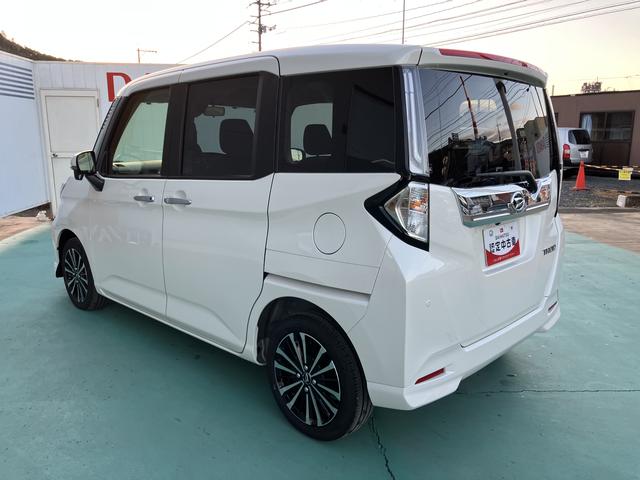 トールカスタムＧ　ターボ両側パワスラドア　衝突回避支援ブレーキ機能　ＬＫＡ　ＬＥＤライト　Ｉ−ＳＴＯＰ　電動格納ミラー　ＴＶ　キーフリーシステム　アルミ　オートライト　ターボエンジン　盗難防止システム　スマートキー　ＡＢＳ（山口県）の中古車