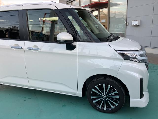 トールカスタムＧ　ターボ両側パワスラドア　衝突回避支援ブレーキ機能　ＬＫＡ　ＬＥＤライト　Ｉ−ＳＴＯＰ　電動格納ミラー　ＴＶ　キーフリーシステム　アルミ　オートライト　ターボエンジン　盗難防止システム　スマートキー　ＡＢＳ（山口県）の中古車