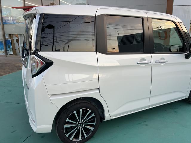 トールカスタムＧ　ターボ両側パワスラドア　衝突回避支援ブレーキ機能　ＬＫＡ　ＬＥＤライト　Ｉ−ＳＴＯＰ　電動格納ミラー　ＴＶ　キーフリーシステム　アルミ　オートライト　ターボエンジン　盗難防止システム　スマートキー　ＡＢＳ（山口県）の中古車