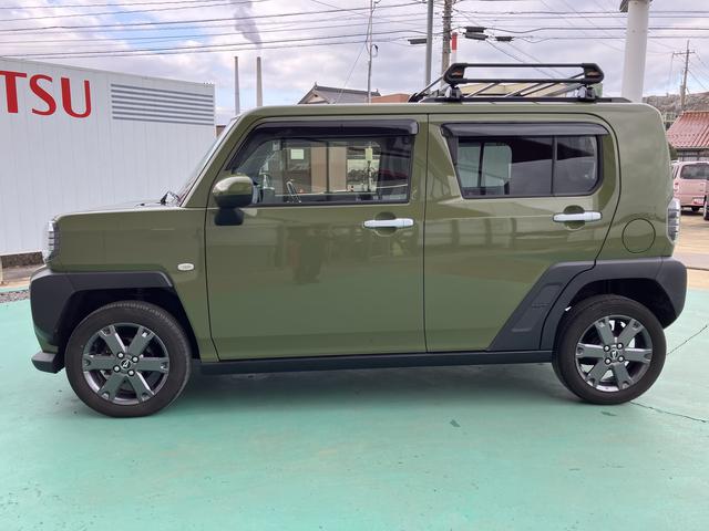 タフトＧターボキーフリーシステム　フルタイム４ＷＤ　ターボ車　アルミホイール　スマートキー＆プッシュスタート　エアバック　ＡＢＳ　記録簿　パノラマサンルーフ　ワンオーナー車（山口県）の中古車