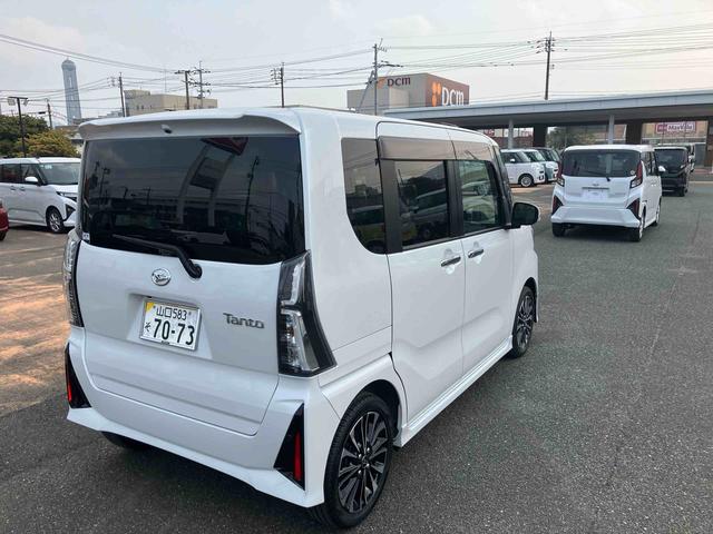 タントカスタムＲＳキーフリーキー　１オーナー車　ナビ付　禁煙　タ−ボ　ＡＢＳ　点検記録簿　アルミホイール　エアバック　スマートキープッシュスタート（山口県）の中古車