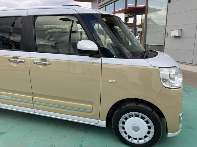 ムーヴキャンバスストライプスＧインテリキー　キーフリー　エアバック　ＡＢＳ（山口県）の中古車