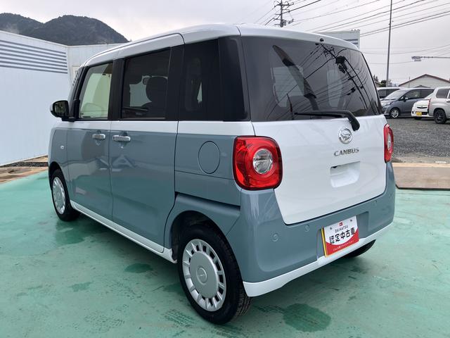 ムーヴキャンバスストライプスＸスマートキ　キーフリー　ＡＢＳ　エアバック（山口県）の中古車