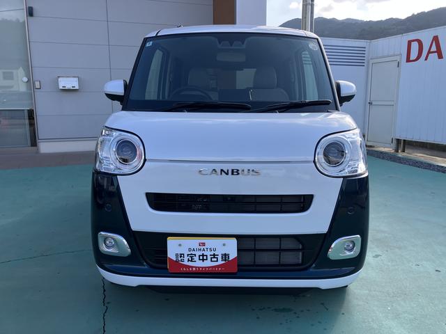 ムーヴキャンバスストライプスＧインテリキー　キーフリー　エアバック　ＡＢＳ　車線逸脱　運転席助手席エアバッグ　アイスト　イモビライザー　衝突安全ボディ　ＬＥＤライト　オートハイビーム　オートライト　ハンズフリー両側電動ドア（山口県）の中古車