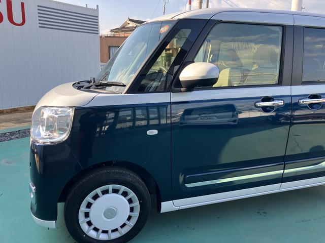 ムーヴキャンバスストライプスＧインテリキー　キーフリー　エアバック　ＡＢＳ　車線逸脱　運転席助手席エアバッグ　アイスト　イモビライザー　衝突安全ボディ　ＬＥＤライト　オートハイビーム　オートライト　ハンズフリー両側電動ドア（山口県）の中古車