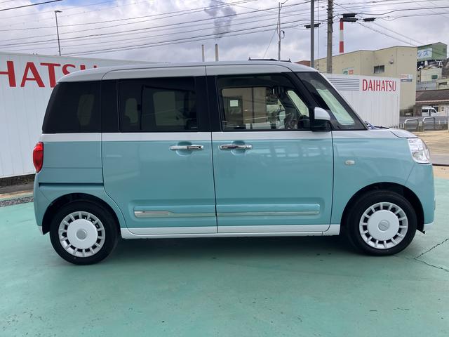 ムーヴキャンバスストライプスＧインテリキー　キーフリー　エアバック　ＡＢＳ（山口県）の中古車