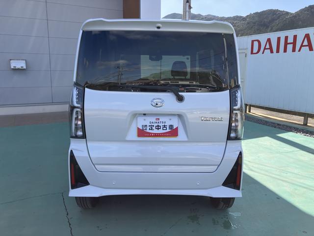 タントカスタムＲＳ両自動ドア　アイドリングストップ機能　キーフリーキー　車線逸脱　助手席エアバック　安全ボディ　タ−ボ　ＬＥＤヘットライト　オートＨビーム　Ａライト　盗難防止　ＡＢＳ　アルミホイール　エアバック（山口県）の中古車