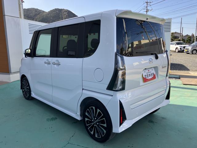 タントカスタムＲＳ両自動ドア　アイドリングストップ機能　キーフリーキー　車線逸脱　助手席エアバック　安全ボディ　タ−ボ　ＬＥＤヘットライト　オートＨビーム　Ａライト　盗難防止　ＡＢＳ　アルミホイール　エアバック（山口県）の中古車