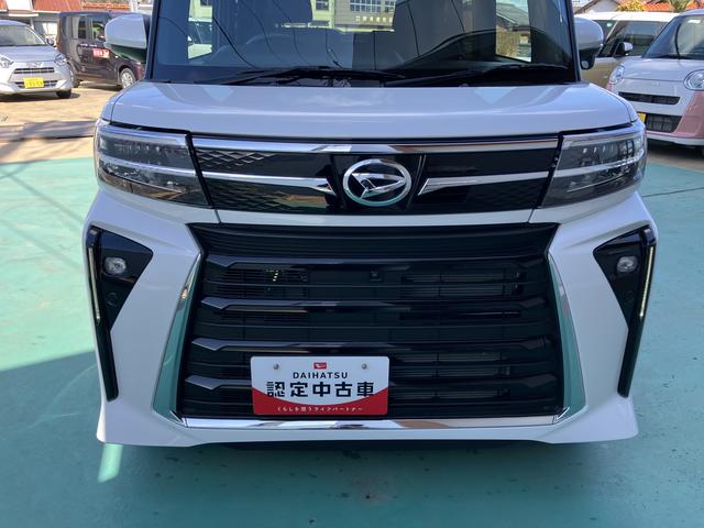 タントカスタムＲＳ両自動ドア　アイドリングストップ機能　キーフリーキー　車線逸脱　助手席エアバック　安全ボディ　タ−ボ　ＬＥＤヘットライト　オートＨビーム　Ａライト　盗難防止　ＡＢＳ　アルミホイール　エアバック（山口県）の中古車