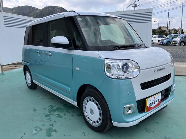 ムーヴキャンバスストライプスＧインテリキー　キーフリー　エアバック　ＡＢＳ（山口県）の中古車