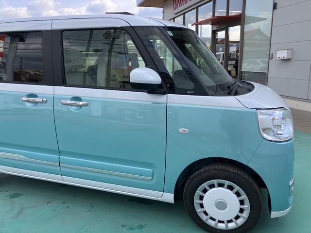 ムーヴキャンバスストライプスＧインテリキー　キーフリー　エアバック　ＡＢＳ（山口県）の中古車