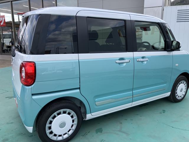 ムーヴキャンバスストライプスＧインテリキー　キーフリー　エアバック　ＡＢＳ（山口県）の中古車