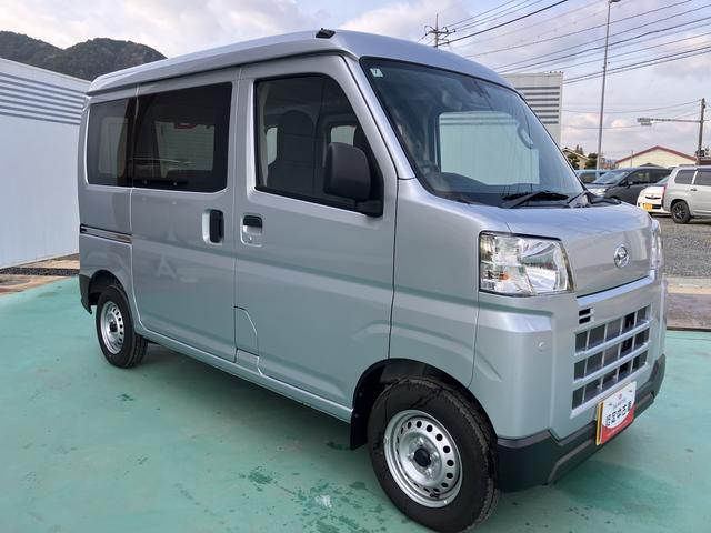 ハイゼットカーゴＤＸ運転席エアバッグ　ＡＢＳ　アイドリングストップ車　盗難防止システム　安全ボディ　両側スライドドア　デュアルエアバッグ　オートライト　オートマチックハイビーム　レーダーブレーキサポート　車線逸脱（山口県）の中古車