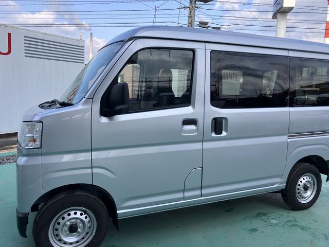 ハイゼットカーゴＤＸ運転席エアバッグ　ＡＢＳ　アイドリングストップ車　盗難防止システム　安全ボディ　両側スライドドア　デュアルエアバッグ　オートライト　オートマチックハイビーム　レーダーブレーキサポート　車線逸脱（山口県）の中古車