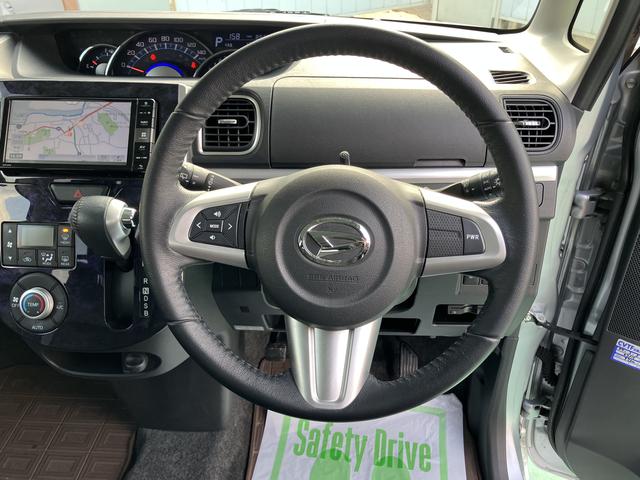 タントカスタムＲＳ　トップエディションＳＡIII記録簿有　キーフリー　ナビ＆ＴＶ　ＥＴＣ　ワンオーナー　ＡＢＳ　アルミホイール　エアバッグ　スマートキーシステム　ターボモデル（山口県）の中古車