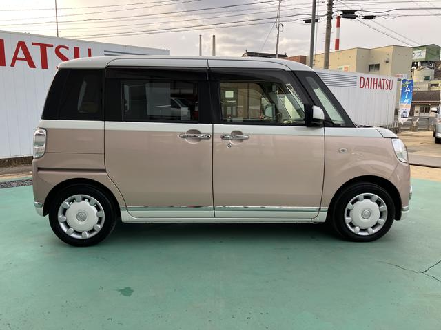 ムーヴキャンバスＧメイクアップ　ＳＡIIIナビ　エアバッグ　キーフリー　ＡＢＳ　記録簿　Ｓキー　ナビ付き　Ａライト　電動格納ミラー　イモビ　ワンオーナー車　ｉ−ｓｔｏｐ　オートマチックハイビーム　ＬＥＤ　車線逸脱警報　衝突安全ボディ（山口県）の中古車