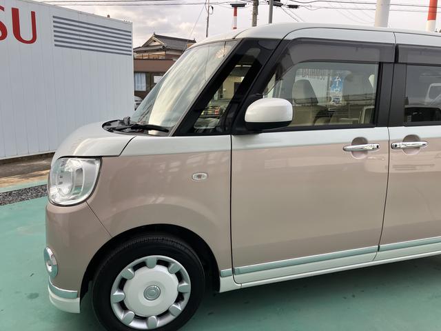 ムーヴキャンバスＧメイクアップ　ＳＡIIIナビ　エアバッグ　キーフリー　ＡＢＳ　記録簿　Ｓキー　ナビ付き　Ａライト　電動格納ミラー　イモビ　ワンオーナー車　ｉ−ｓｔｏｐ　オートマチックハイビーム　ＬＥＤ　車線逸脱警報　衝突安全ボディ（山口県）の中古車