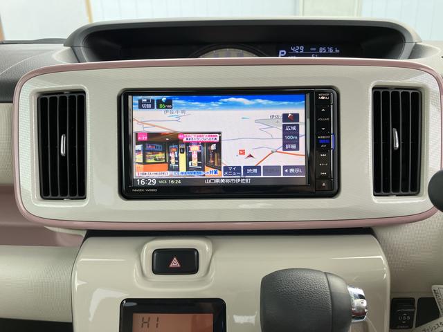 ムーヴキャンバスＧメイクアップ　ＳＡIIIナビ　エアバッグ　キーフリー　ＡＢＳ　記録簿　Ｓキー　ナビ付き　Ａライト　電動格納ミラー　イモビ　ワンオーナー車　ｉ−ｓｔｏｐ　オートマチックハイビーム　ＬＥＤ　車線逸脱警報　衝突安全ボディ（山口県）の中古車