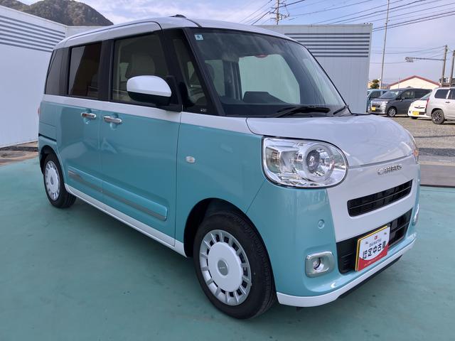 ムーヴキャンバスストライプスＧインテリキー　キーフリー　エアバック　ＡＢＳ（山口県）の中古車
