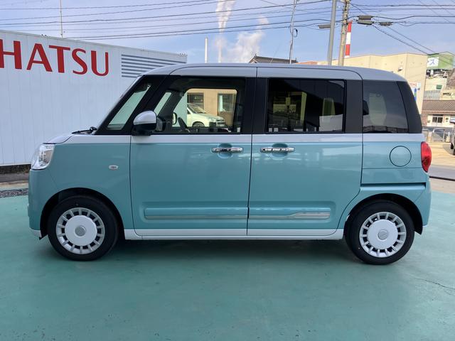 ムーヴキャンバスストライプスＧインテリキー　キーフリー　エアバック　ＡＢＳ（山口県）の中古車