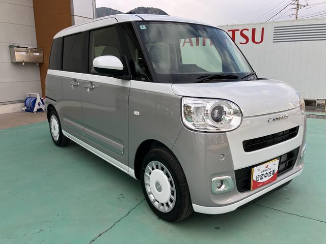 ムーヴキャンバスストライプスＧインテリキー　キーフリー　エアバック　ＡＢＳ（山口県）の中古車