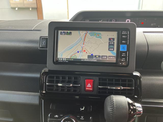 タントカスタムＲＳナビ付き　スマートエントリー　キーフリーキー　１オーナー　ターボ車　アルミホイール　ＡＢＳ　点検記録簿　エアバッグ（山口県）の中古車