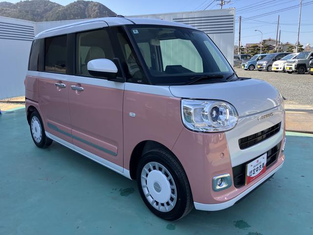 ムーヴキャンバスストライプスＧプッシュスタートスマートキー　キーフリー　運転席エアバック　ＡＢＳ（山口県）の中古車