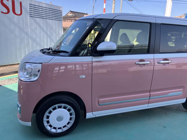 ムーヴキャンバスストライプスＧプッシュスタートスマートキー　キーフリー　運転席エアバック　ＡＢＳ（山口県）の中古車