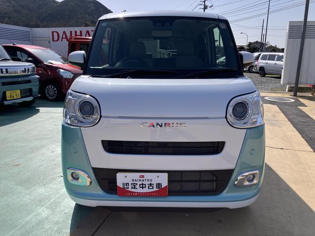 ムーヴキャンバスストライプスＧプッシュスタートスマートキー　キーフリー　運転席エアバック　ＡＢＳ（山口県）の中古車