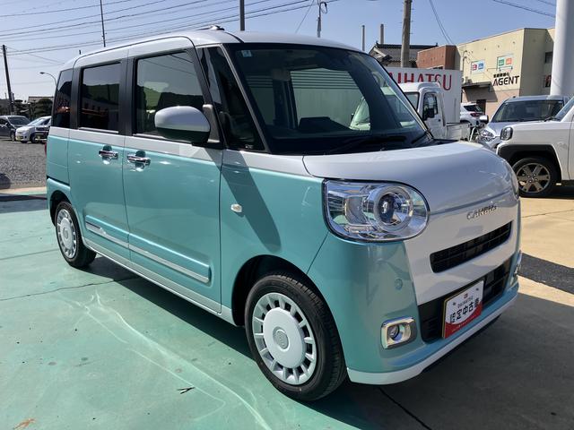 ムーヴキャンバスストライプスＧプッシュスタートスマートキー　キーフリー　運転席エアバック　ＡＢＳ（山口県）の中古車