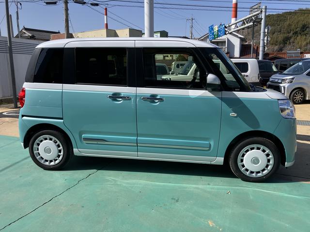 ムーヴキャンバスストライプスＧプッシュスタートスマートキー　キーフリー　運転席エアバック　ＡＢＳ（山口県）の中古車