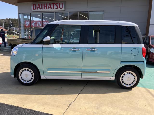 ムーヴキャンバスストライプスＧプッシュスタートスマートキー　キーフリー　運転席エアバック　ＡＢＳ（山口県）の中古車