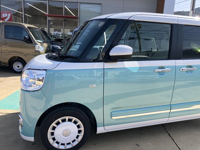 ムーヴキャンバスストライプスＧプッシュスタートスマートキー　キーフリー　運転席エアバック　ＡＢＳ（山口県）の中古車