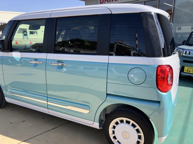 ムーヴキャンバスストライプスＧプッシュスタートスマートキー　キーフリー　運転席エアバック　ＡＢＳ（山口県）の中古車