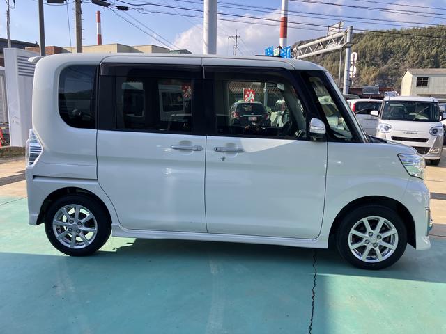 タントカスタムＸ　トップエディションＳＡ整備記録簿　キーフリー　スマ−トキ−　アルミ　ＡＢＳ　ナビＴＶ（山口県）の中古車