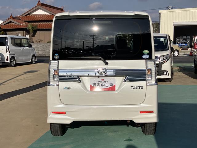 タントカスタムＸ　トップエディションＳＡ整備記録簿　キーフリー　スマ−トキ−　アルミ　ＡＢＳ　ナビＴＶ（山口県）の中古車