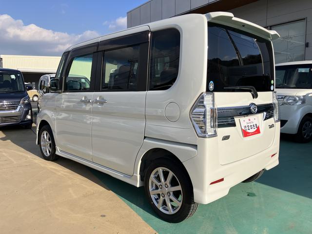 タントカスタムＸ　トップエディションＳＡ整備記録簿　キーフリー　スマ−トキ−　アルミ　ＡＢＳ　ナビＴＶ（山口県）の中古車
