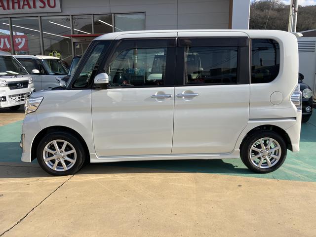 タントカスタムＸ　トップエディションＳＡ整備記録簿　キーフリー　スマ−トキ−　アルミ　ＡＢＳ　ナビＴＶ（山口県）の中古車