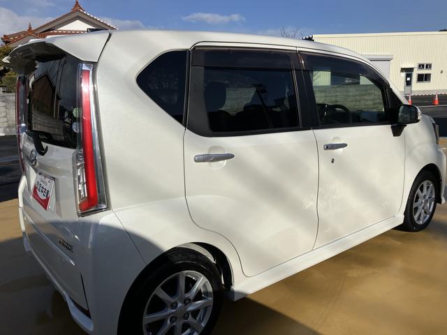 ムーヴカスタム　Ｘ　ＳＡ１オーナー　スマートキープッシュスタート　キーフリーシステム　ナビ　アルミホイール　ＡＢＳ　運転席エアバッグ（山口県）の中古車