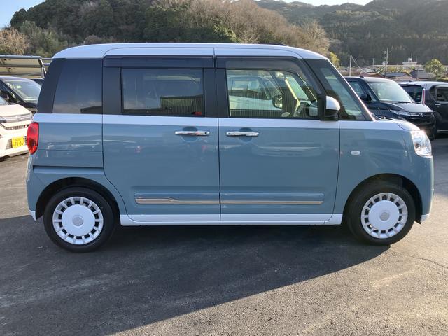 ムーヴキャンバスストライプスＧワンオーナー　ナビ　キーフリー　スマ−トキ−　点検記録簿付　運転席エアバック　ＡＢＳ　禁煙（山口県）の中古車