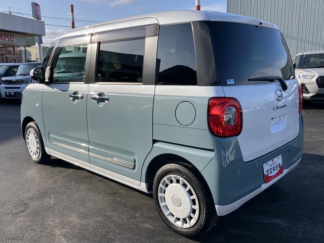 ムーヴキャンバスストライプスＧワンオーナー　ナビ　キーフリー　スマ−トキ−　点検記録簿付　運転席エアバック　ＡＢＳ　禁煙（山口県）の中古車